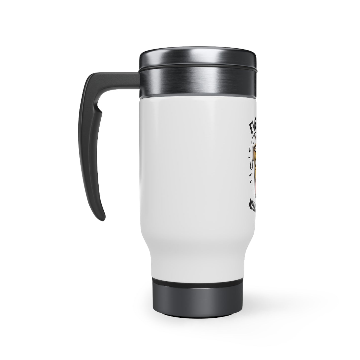 Stainless Steel Travel Mug with Handle, 14oz humorous gifts for him funny gifts