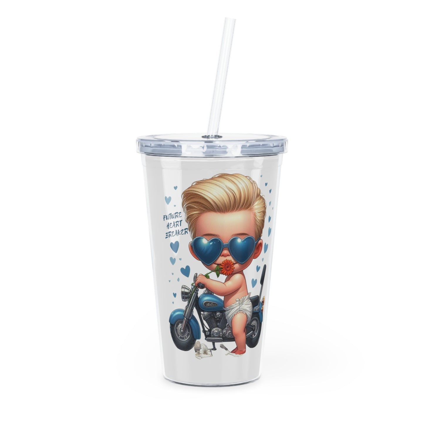 Plastic Tumbler with Straw gifts for kids humorous gift