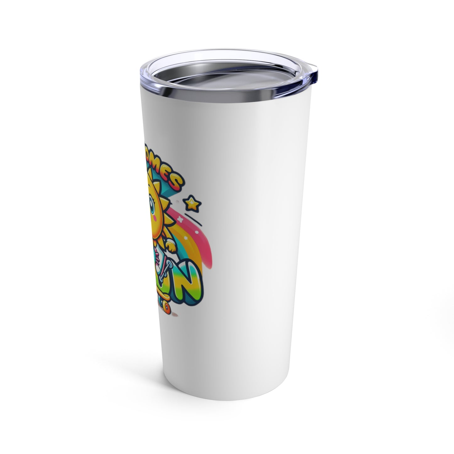 Humorous and witty Tumbler "Here comes the fun" 20oz personalized gift